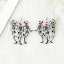 Festive Skeletons Acrylic Charm