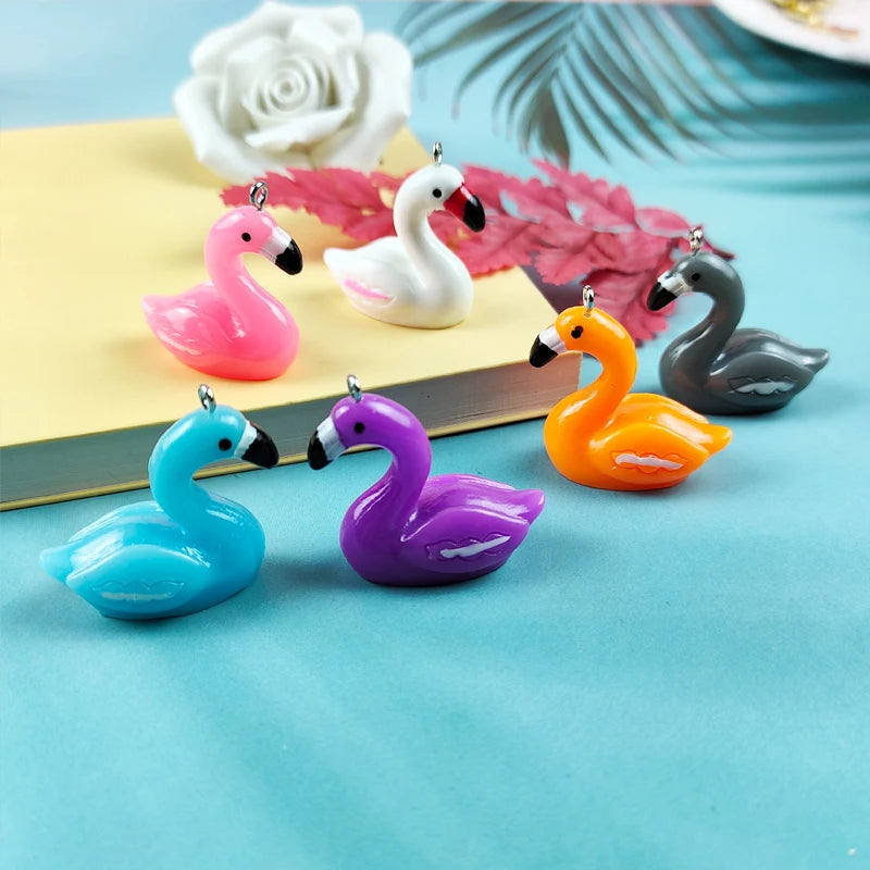 Flamingo Resin Charm