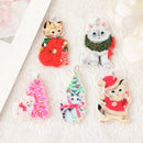 Santa Kitten Acrylic Charm