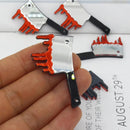 Bloody Cleaver Mirrored Acrylic Charm