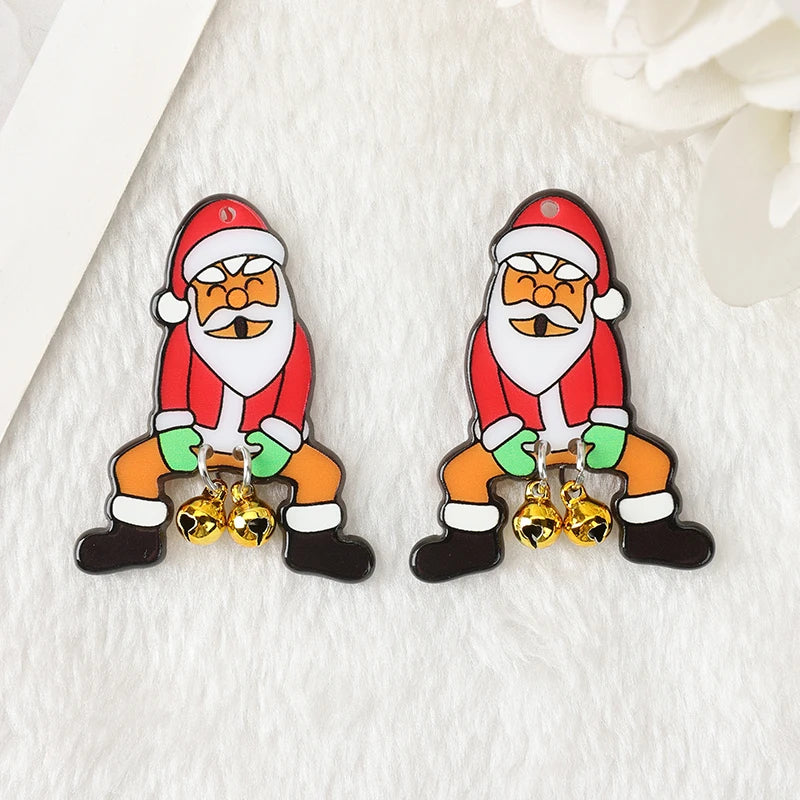 Santa's Jingle Bells Acrylic Charm