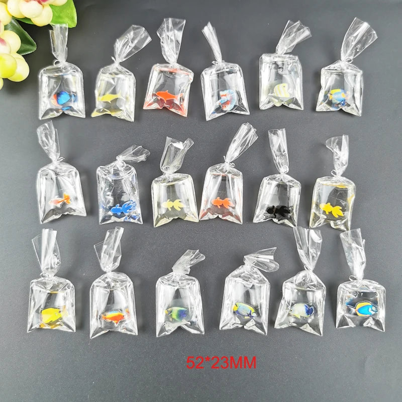 Fish in a Bag Resin Charm