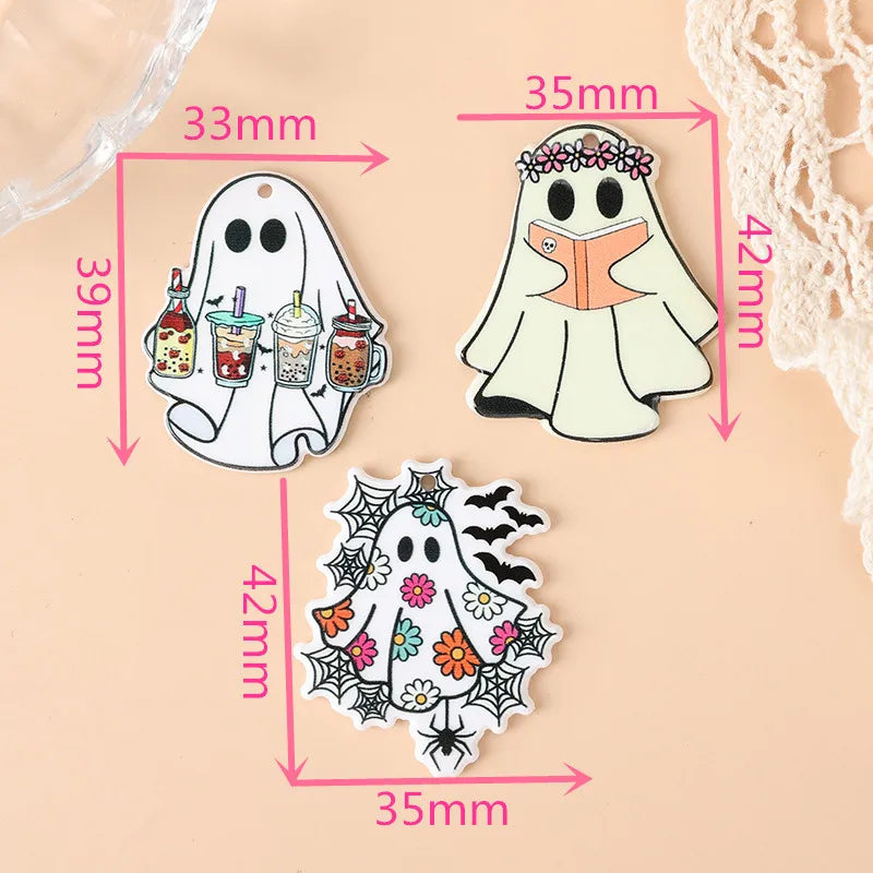 Reading Ghost Acrylic Charm