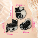 Glow in the Dark Cats Acrylic Charm