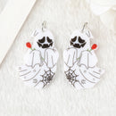 Valentine Ghost Acrylic Charm