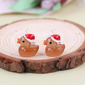 Glow in the Dark Santa Duck Acrylic Charm