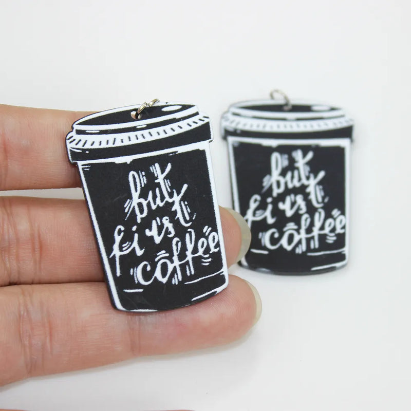 But First Coffee Acrylic Charm