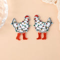 Christmas Chicken Acrylic Charm