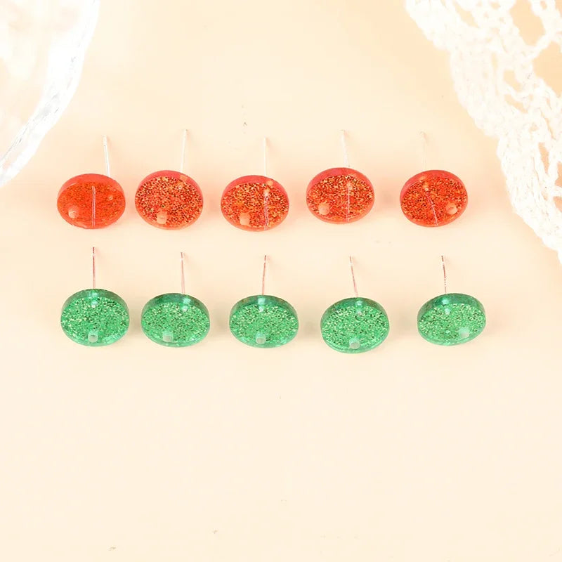 Glitter Acrylic Earring Connector - 1 Pair