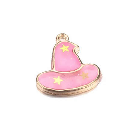 Pink Witch Hat Charm
