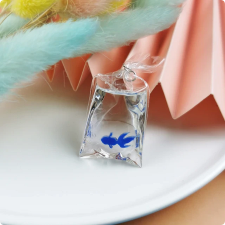 Fish in a Bag Resin Charm