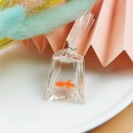 Fish in a Bag Resin Charm