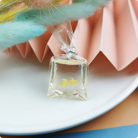 Fish in a Bag Resin Charm