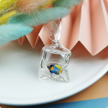 Fish in a Bag Resin Charm