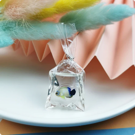 Fish in a Bag Resin Charm