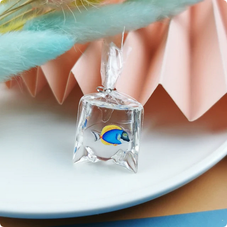 Fish in a Bag Resin Charm