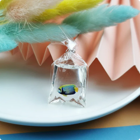 Fish in a Bag Resin Charm