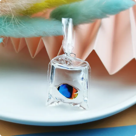 Fish in a Bag Resin Charm