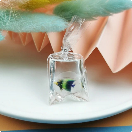 Fish in a Bag Resin Charm