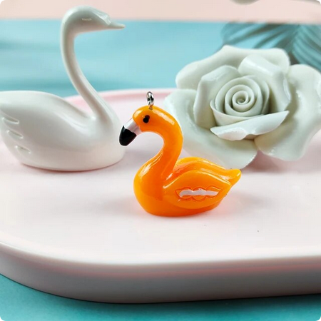 Flamingo Resin Charm