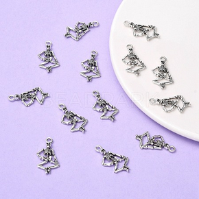 Dancing Skeleton Metal Charm