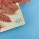 Tiny Blue Cloud Connector Charm