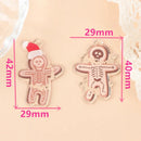 Broken Gingerbread Man Acrylic Charm