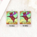 Kitty Tarot Card Acrylic Charm