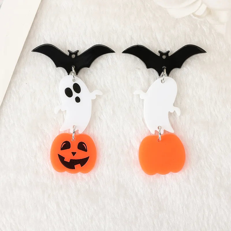 Bat, Ghost, Pumpkin Acrylic Charm