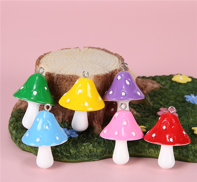 Large Mushroom Resin Charm