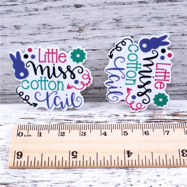 Little Miss Cotton Tail Planar Resin - Pack of 5