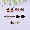 Black Halloween Cat Charm