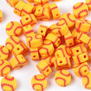 Sports Ball Polymer Clay Beads (Pack of 10)