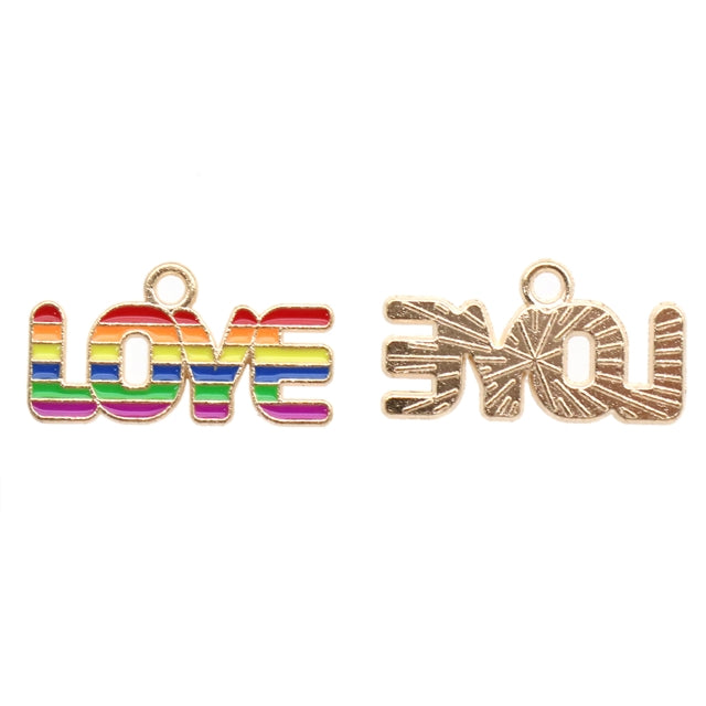 Rainbow Love Charm