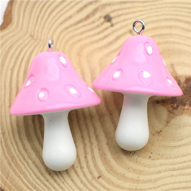 Large Mushroom Resin Charm