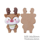 Cute Christmas 3D Resin - Pack of 5