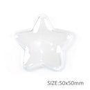 Empty Star PVC Applique (Pack of 3)