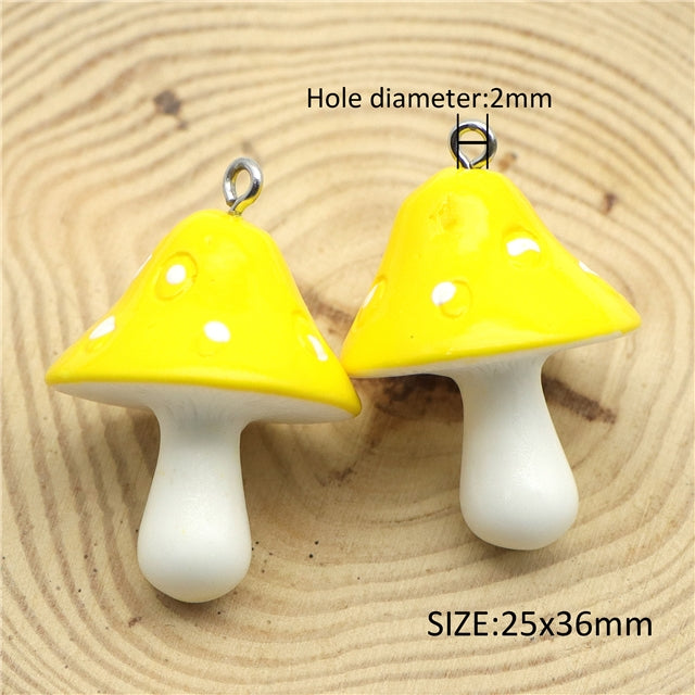 Large Mushroom Resin Charm