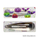 Spooky Transparent Snap Clips - Pack of 2