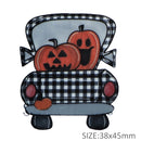 Pumpkins in a Plaid Truck Planar Resin - Pack of 5
