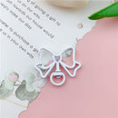 Bow Shaped Lobster Clasp Key Ring (Pack of 5)