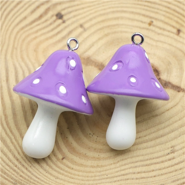 Large Mushroom Resin Charm