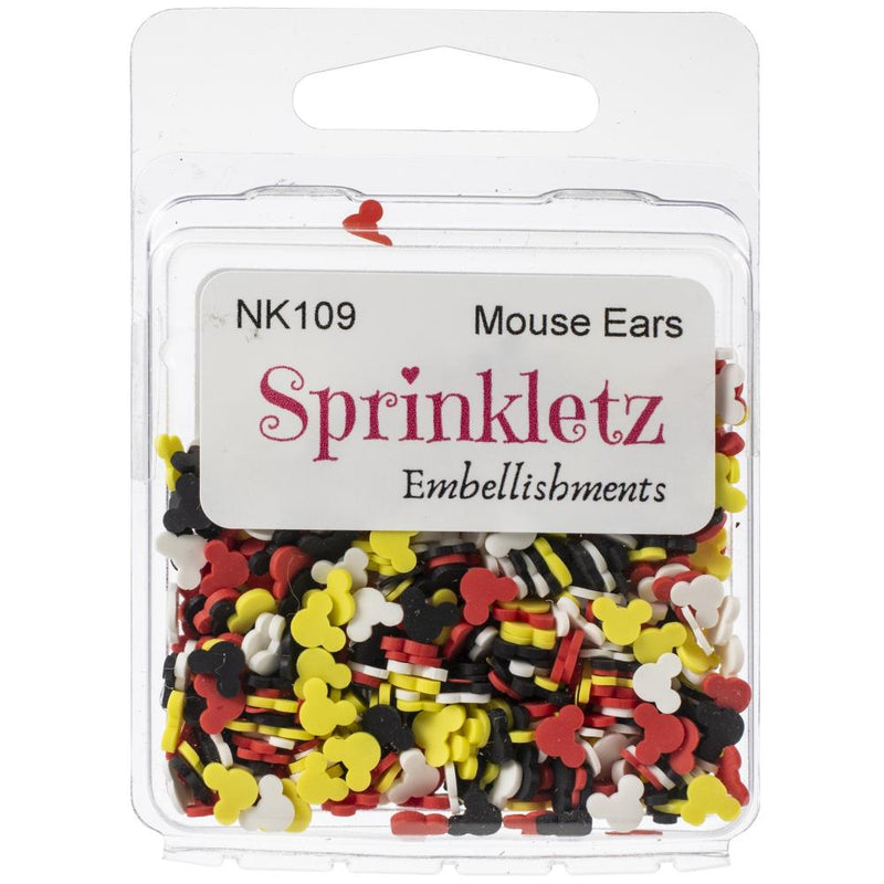 Buttons Galore Sprinkletz Embellishments 12g -  Mouse Ears