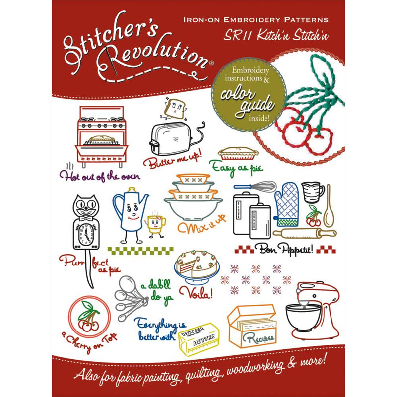 Stitcher's Revolution Iron-On Transfers - Kitchen Inspirations Kitch'n Stitch'n