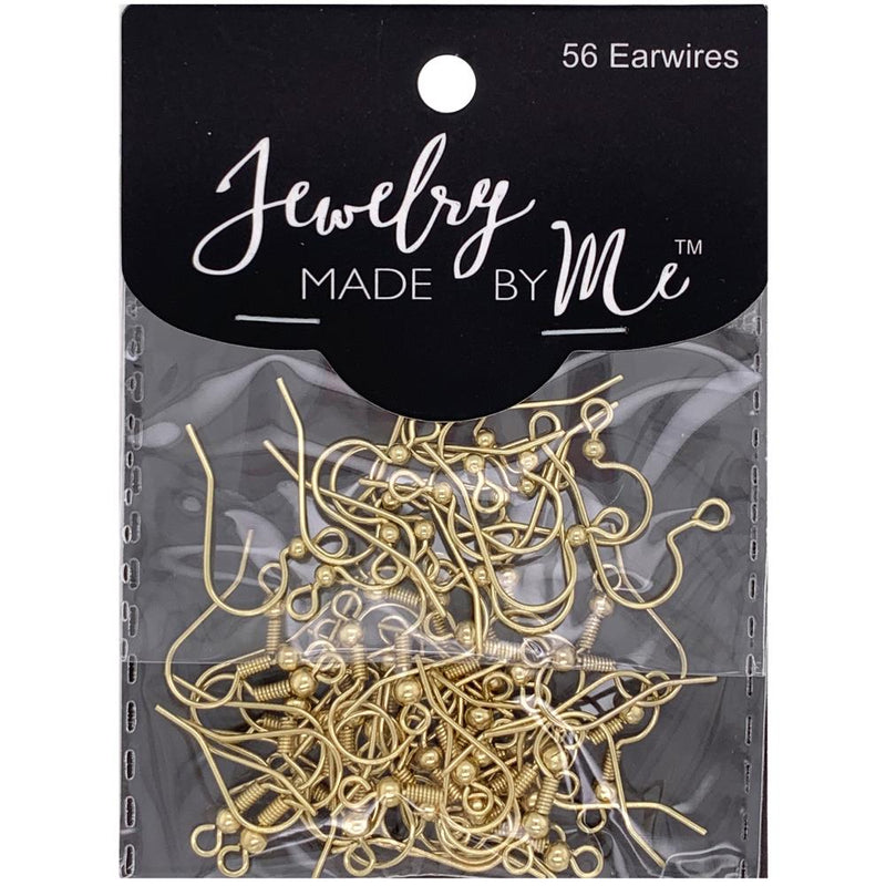 Earwire Fish Hook 56/Pkg - Gold