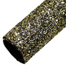 Black and Gold Sparkle Chunky Glitter Sheet