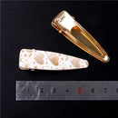 55mm Gold Hearts Printed Clip