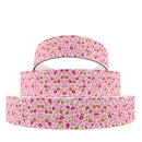 1" Pink Leopard Print Ribbon