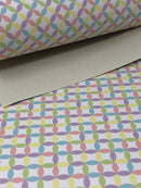 Spring Geometric Faux Leather Sheet