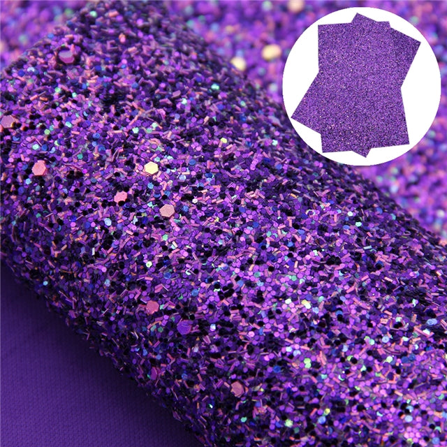 Dark Purple Multicolor Chunky Glitter Sheet